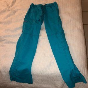 blue scrub pants